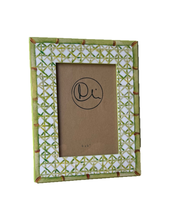Picture Frame - Green Trellis