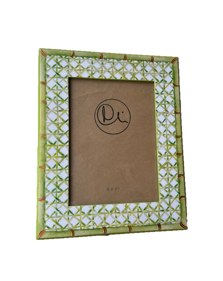 Picture Frame - Green Trellis